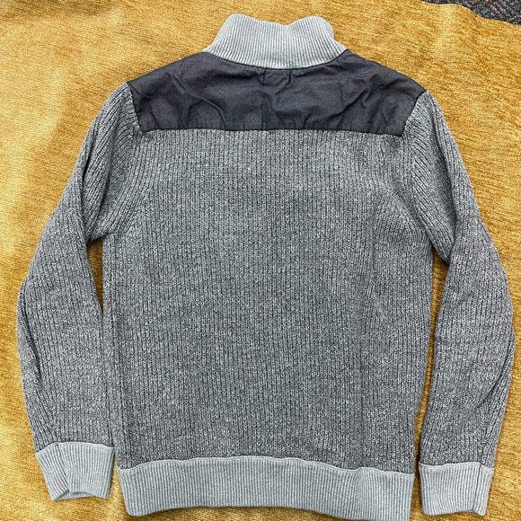 Refectory London men’s size large 1/4 zip, ribbed, pullover sweater - Picture 7 of 8